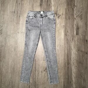 Harper Heritage grey acid wash skinny jeans